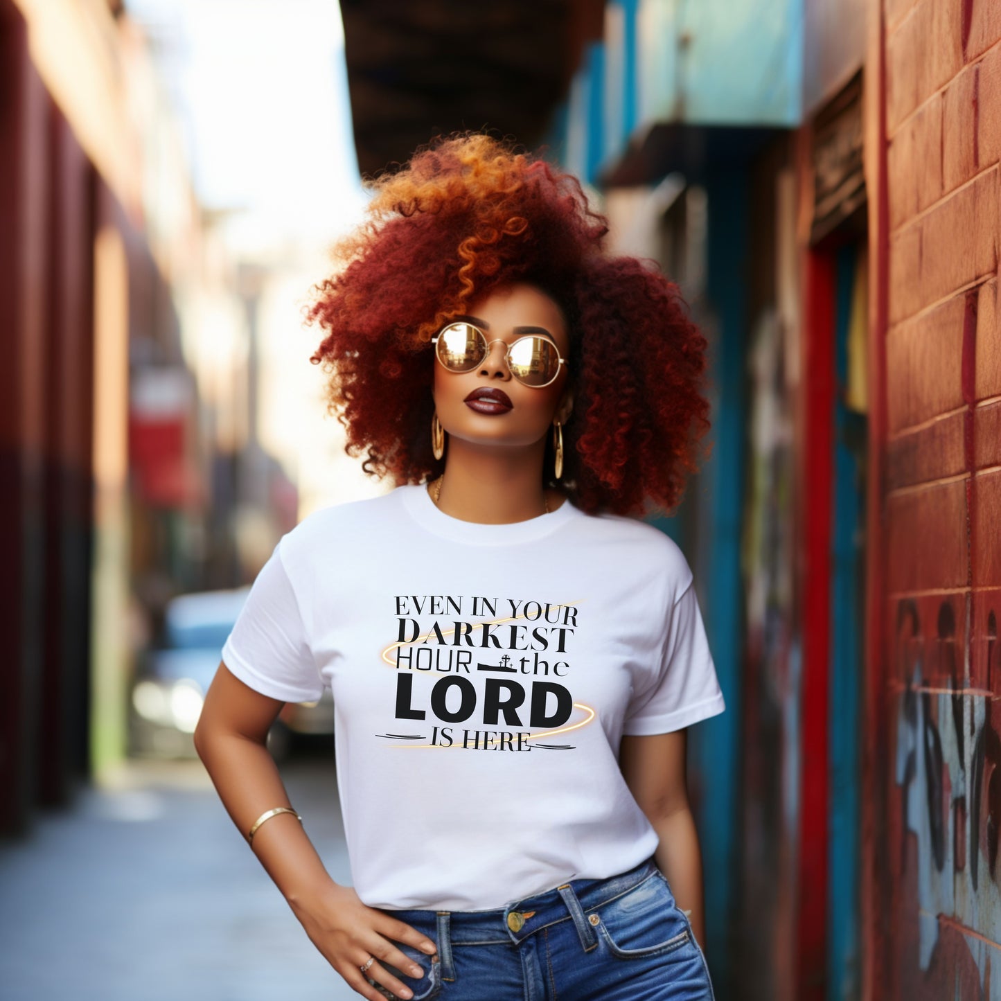 Even In Your Darkest Hour T-Shirt – Faith-Based Apparel