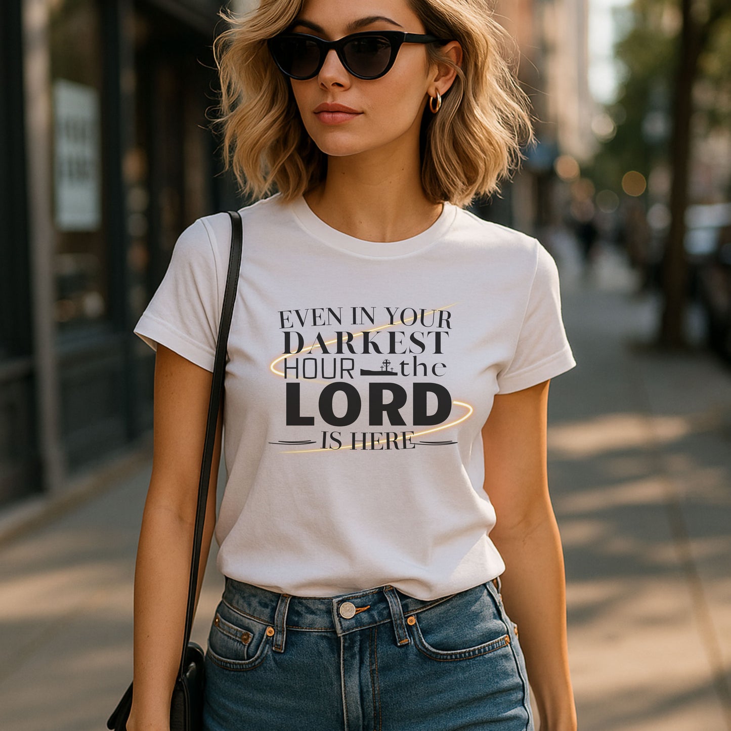 Even In Your Darkest Hour T-Shirt – Faith-Based Apparel