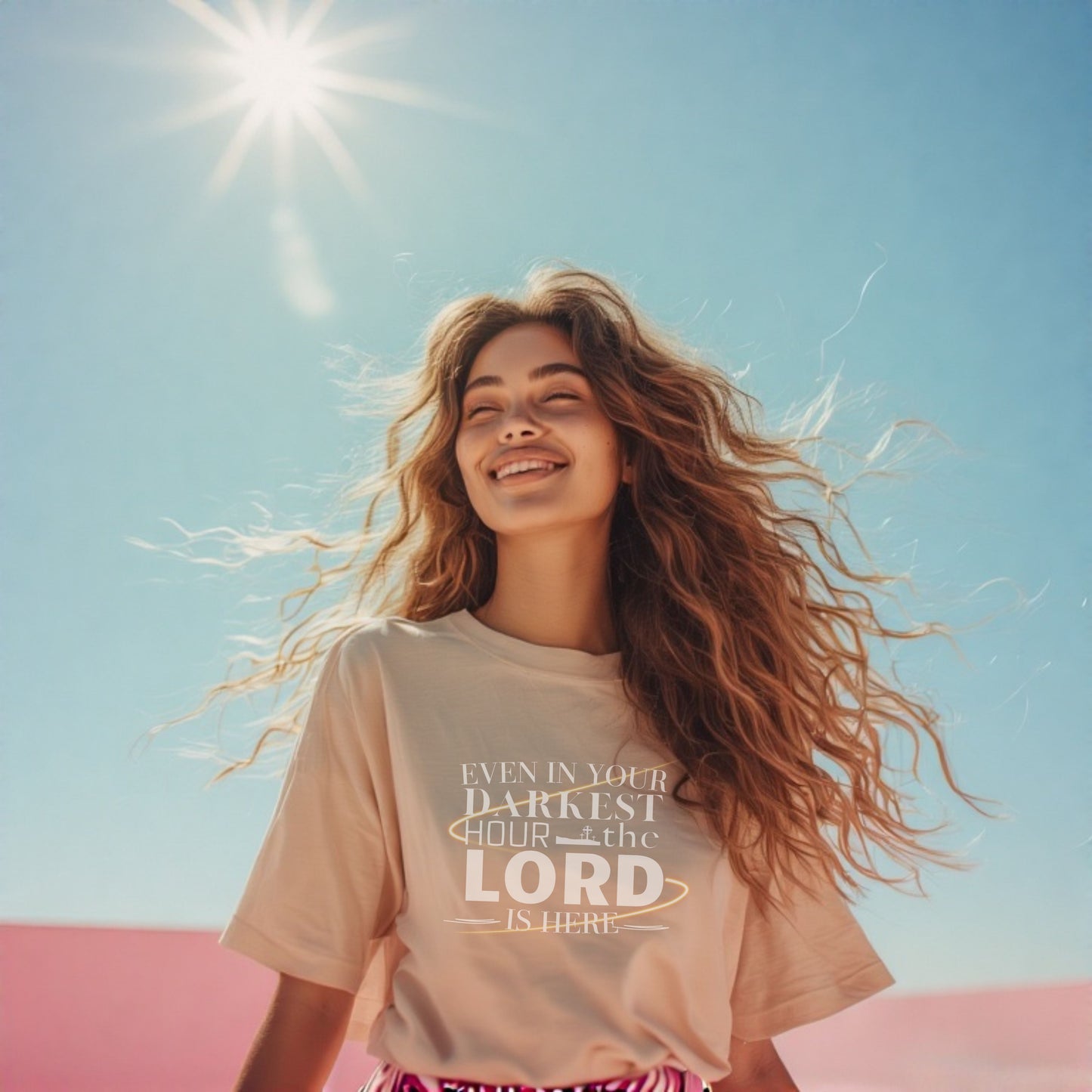 Even In Your Darkest Hour T-Shirt – Faith-Based Apparel