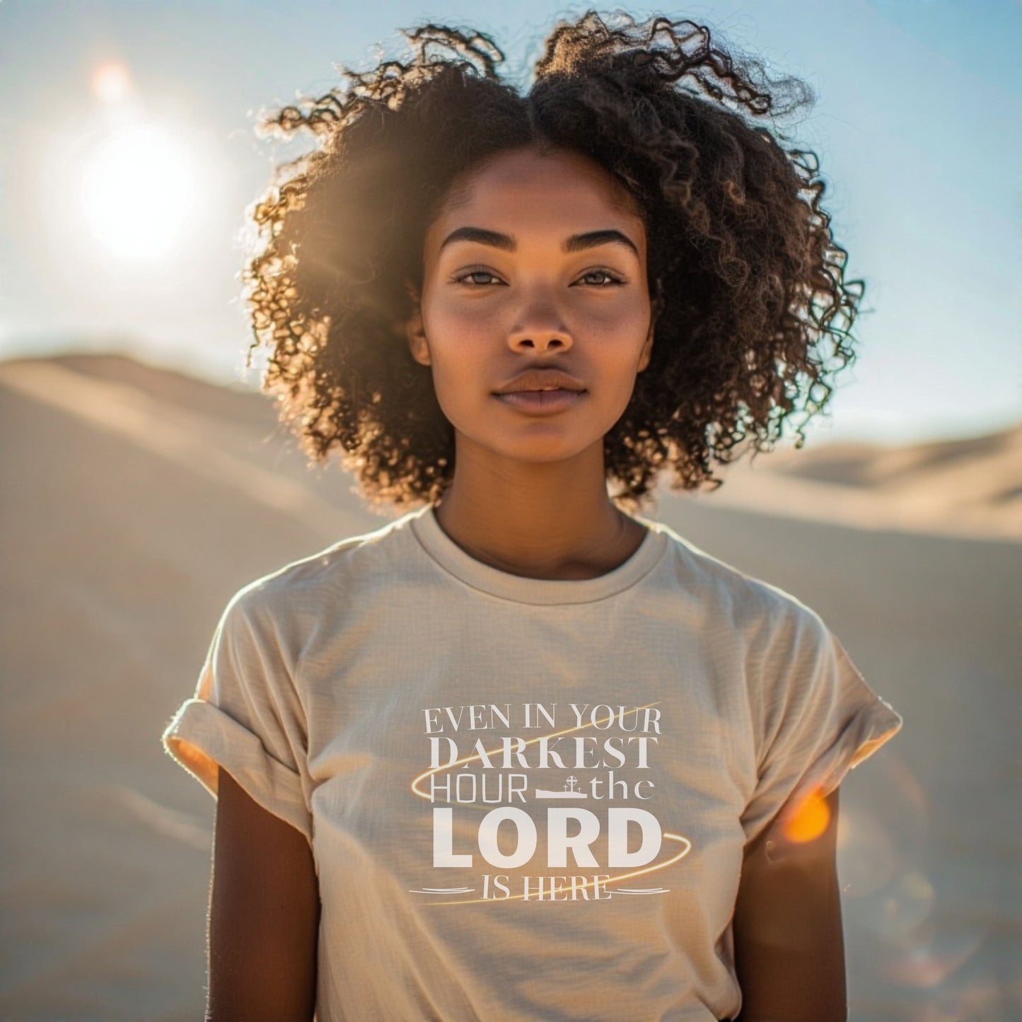 Even In Your Darkest Hour T-Shirt – Faith-Based Apparel