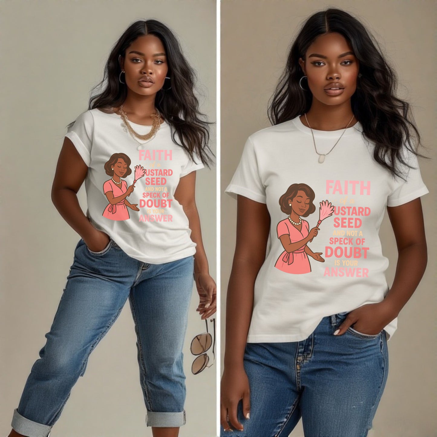 Faith of a Mustard Seed™ T-Shirt 2 – Christian Affirmation Tee