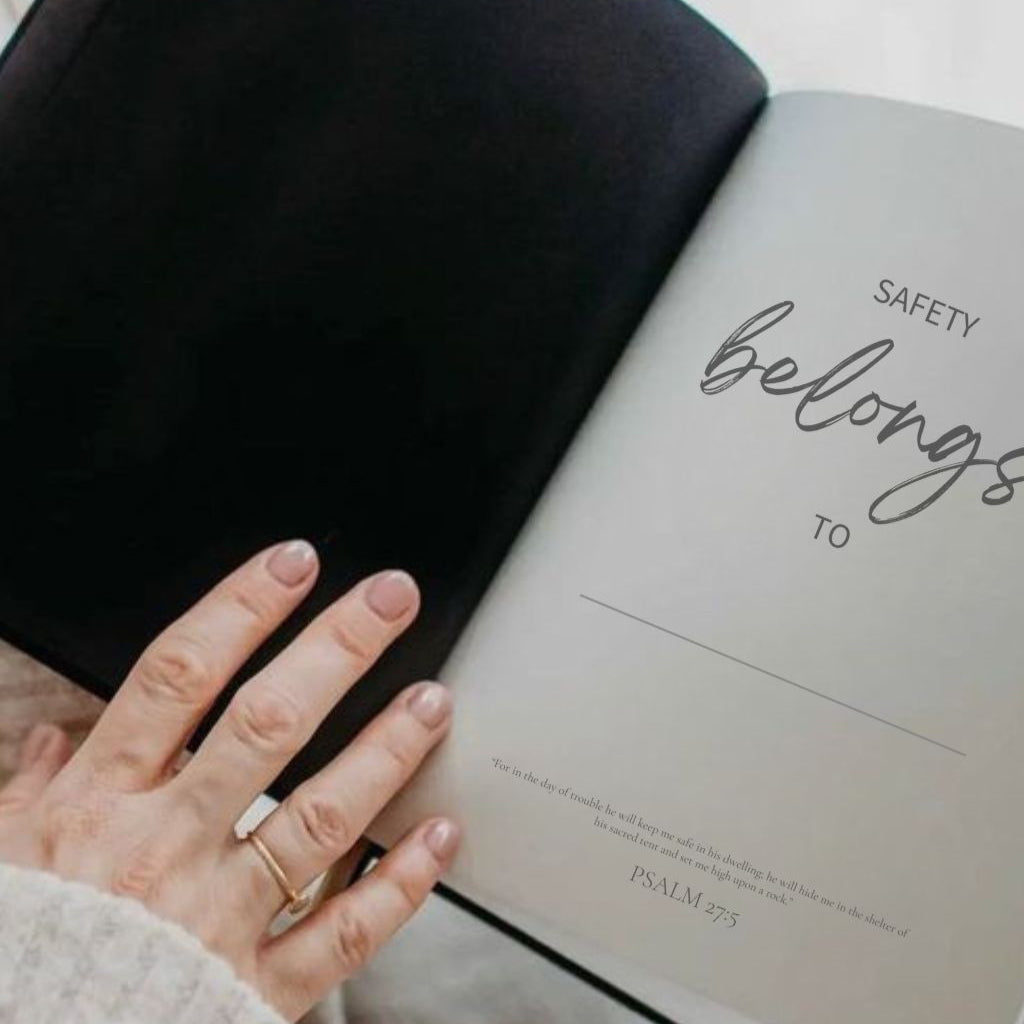 Faith-based journal with 240+ prompts and KeepSafe box